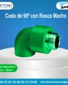 Codo de 90º con rosca macho