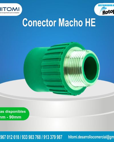 Conector macho HE