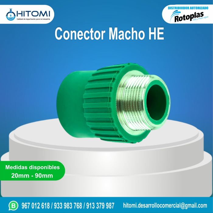 Conector macho HE