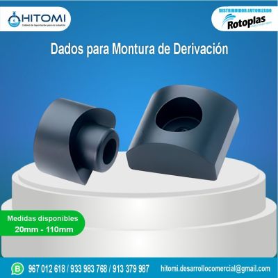 Dados para montura de derivación